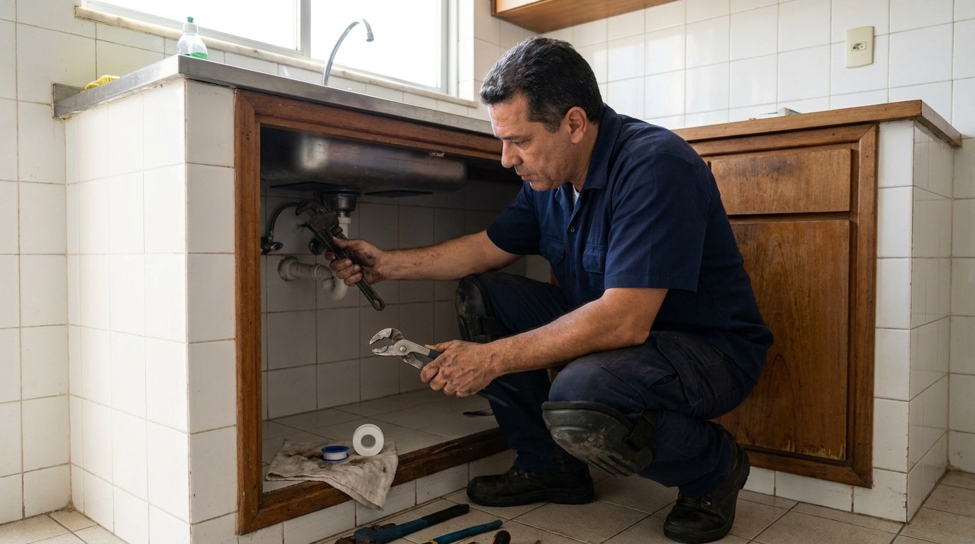 Reforma Hidráulica de Cozinha em Goiânia‑GO